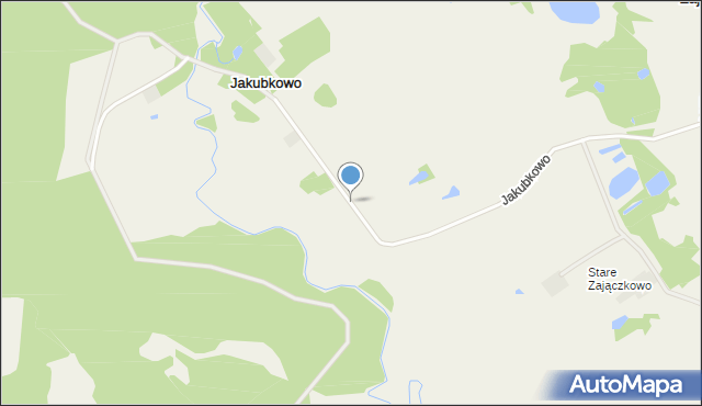 Jakubkowo gmina Grodziczno, Jakubkowo, mapa Jakubkowo gmina Grodziczno