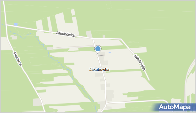 Jakubówka gmina Lipsko, Jakubówka, mapa Jakubówka gmina Lipsko