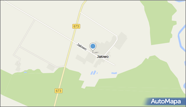 Jałowo gmina Lipsk, Jałowo, mapa Jałowo gmina Lipsk