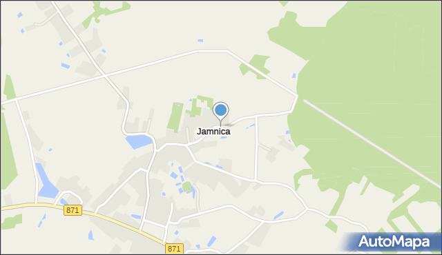 Jamnica gmina Grębów, Jamnica, mapa Jamnica gmina Grębów