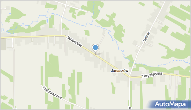 Janaszów gmina Zagnańsk, Janaszów, mapa Janaszów gmina Zagnańsk