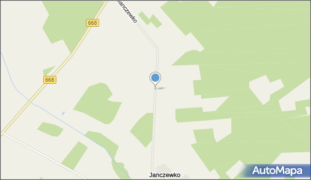 Janczewko, Janczewko, mapa Janczewko