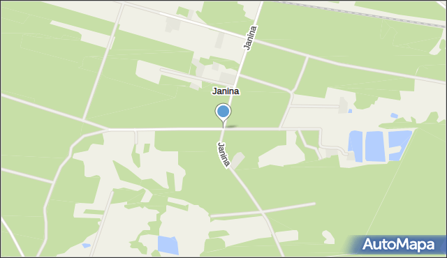 Janina gmina Bełchatów, Janina, mapa Janina gmina Bełchatów