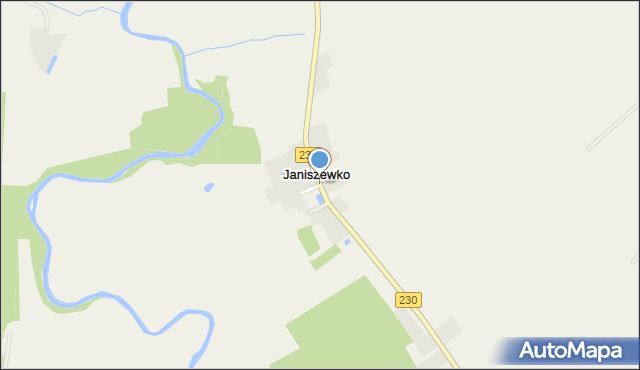 Janiszewko, Janiszewko, mapa Janiszewko