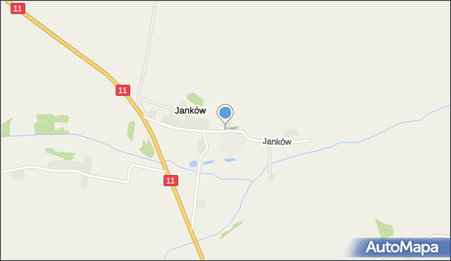 Janków gmina Pleszew, Janków, mapa Janków gmina Pleszew