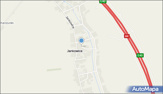 Jankowice gmina Chłopice, Jankowice, mapa Jankowice gmina Chłopice