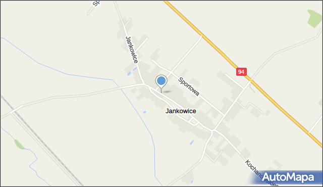 Jankowice gmina Oława, Jankowice, mapa Jankowice gmina Oława