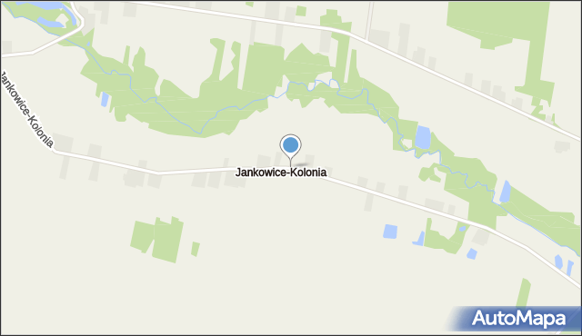 Jankowice-Kolonia gmina Jeżów, Jankowice-Kolonia, mapa Jankowice-Kolonia gmina Jeżów