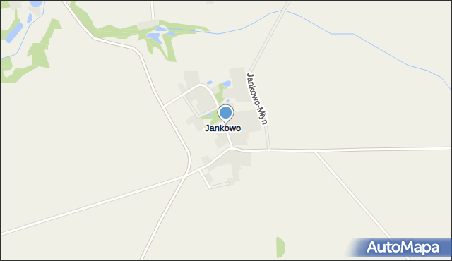 Jankowo gmina Pobiedziska, Jankowo, mapa Jankowo gmina Pobiedziska