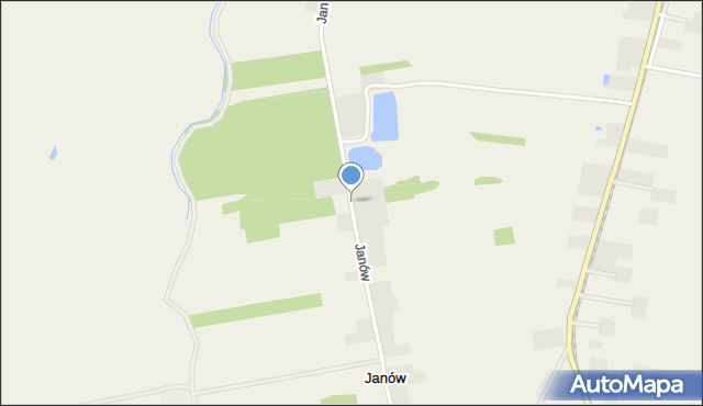 Janów gmina Brochów, Janów, mapa Janów gmina Brochów