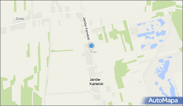 Janów Karwicki, Janów Karwicki, mapa Janów Karwicki