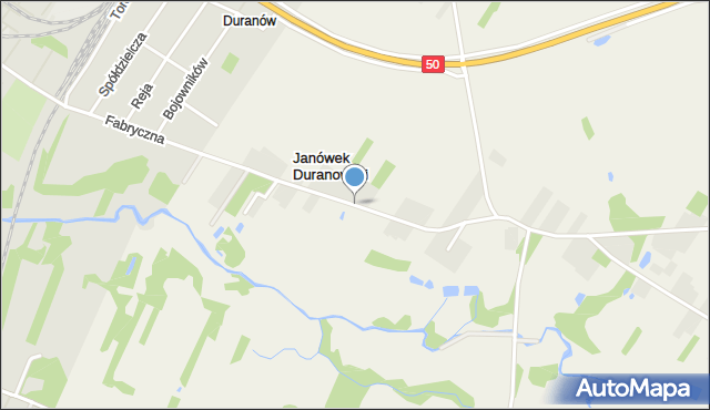 Janówek Duranowski, Janówek Duranowski, mapa Janówek Duranowski