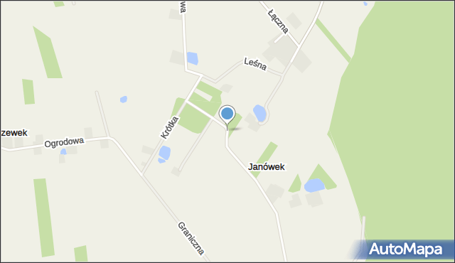 Janówek gmina Mszczonów, Jaworowa, mapa Janówek gmina Mszczonów