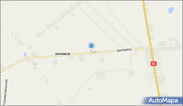 Janowice gmina Lubanie, Janowice, mapa Janowice gmina Lubanie