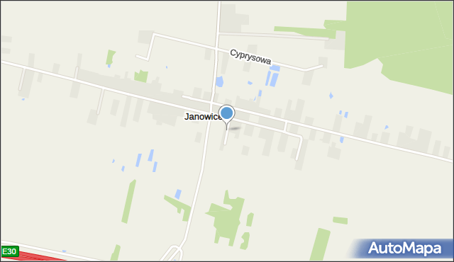 Janowice gmina Stare Miasto, Janowice, mapa Janowice gmina Stare Miasto