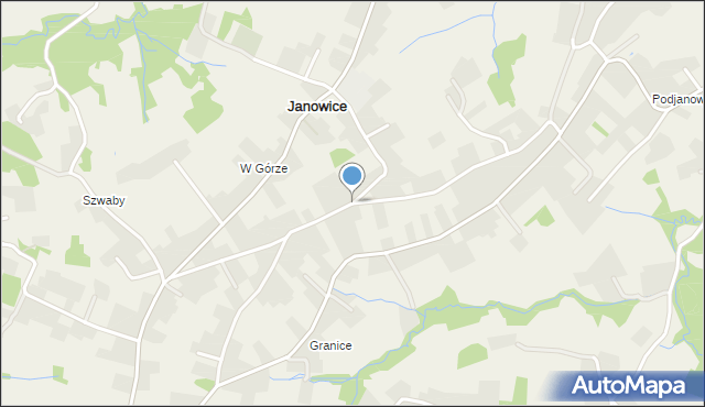 Janowice gmina Wieliczka, Janowice, mapa Janowice gmina Wieliczka