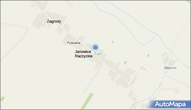 Janowice Raczyckie, Janowice Raczyckie, mapa Janowice Raczyckie