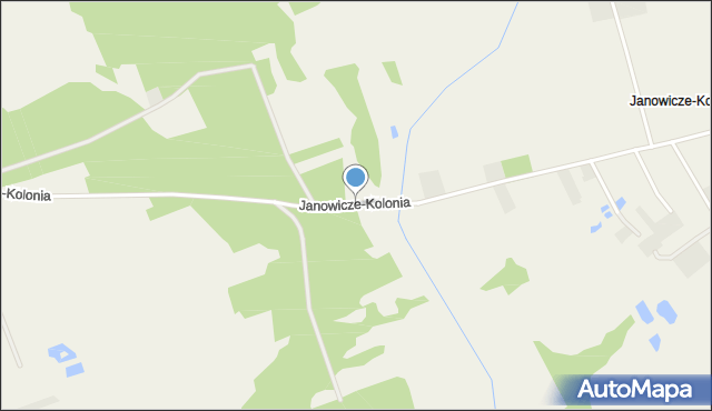 Janowicze-Kolonia, Janowicze-Kolonia, mapa Janowicze-Kolonia
