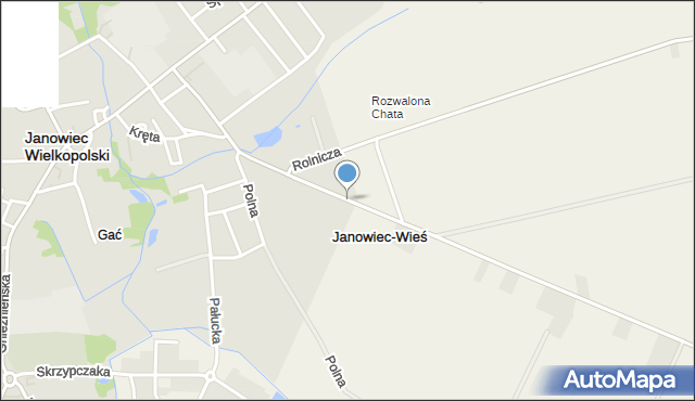 Janowiec-Wieś, Janowiec-Wieś, mapa Janowiec-Wieś