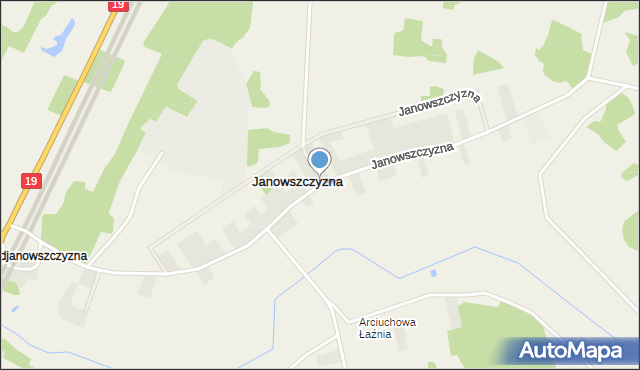 Janowszczyzna, Janowszczyzna, mapa Janowszczyzna