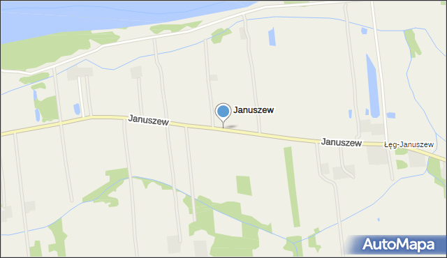 Januszew, Januszew, mapa Januszew