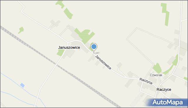 Januszowice gmina Gnojno, Januszowice, mapa Januszowice gmina Gnojno