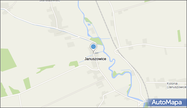 Januszowice gmina Słomniki, Januszowice, mapa Januszowice gmina Słomniki