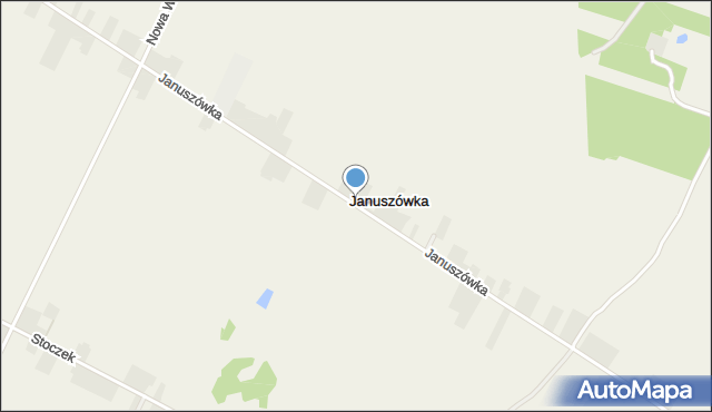 Januszówka gmina Spiczyn, Januszówka, mapa Januszówka gmina Spiczyn