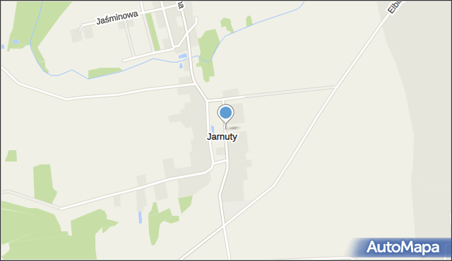 Jarnuty gmina Łomża, Jarnuty, mapa Jarnuty gmina Łomża