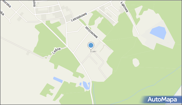 Jarosławiec gmina Postomino, Jagodowa, mapa Jarosławiec gmina Postomino