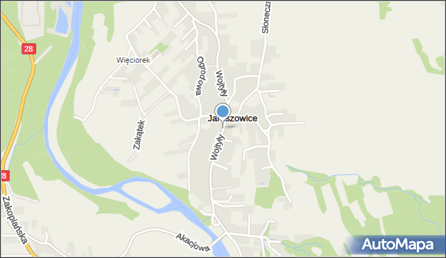 Jaroszowice, Jaroszowice, mapa Jaroszowice