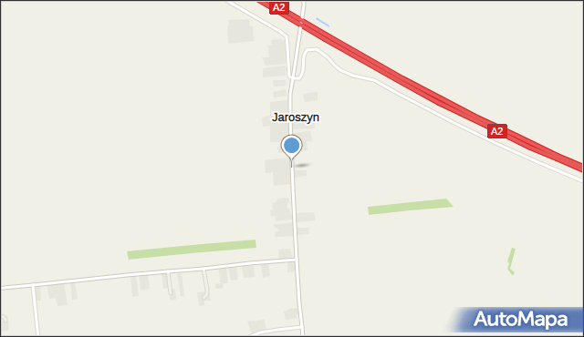 Jaroszyn gmina Lądek, Jaroszyn, mapa Jaroszyn gmina Lądek