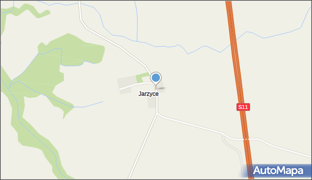 Jarzyce, Jarzyce, mapa Jarzyce