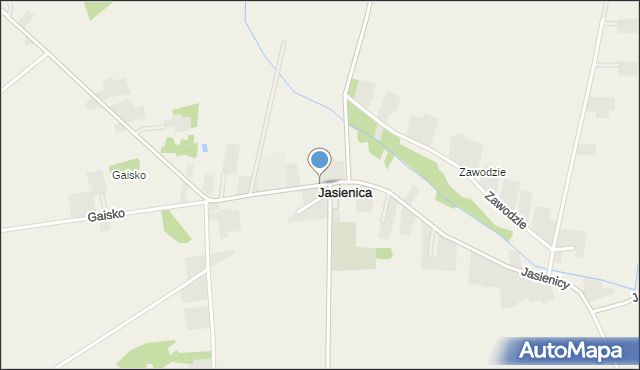 Jasienica gmina Ostrów Mazowiecka, Jasienicy Pawła, mapa Jasienica gmina Ostrów Mazowiecka