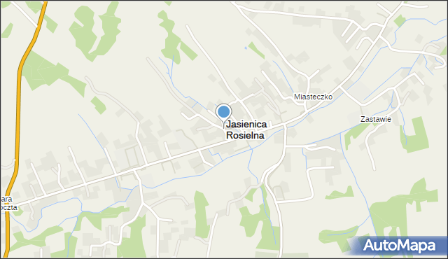 Jasienica Rosielna, Jasienica Rosielna, mapa Jasienica Rosielna