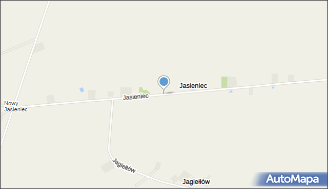 Jasieniec gmina Przedecz, Jasieniec, mapa Jasieniec gmina Przedecz