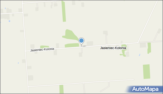 Jasieniec-Kolonia, Jasieniec-Kolonia, mapa Jasieniec-Kolonia