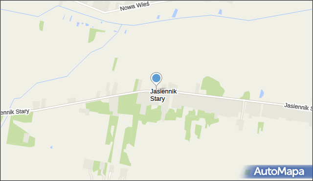 Jasiennik Stary, Jasiennik Stary, mapa Jasiennik Stary