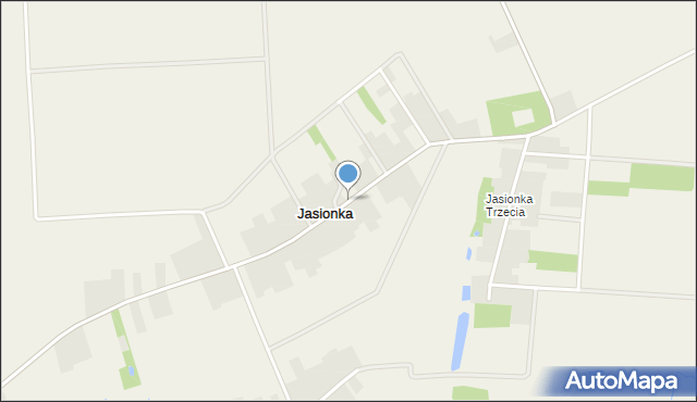 Jasionka gmina Parczew, Jasionka, mapa Jasionka gmina Parczew