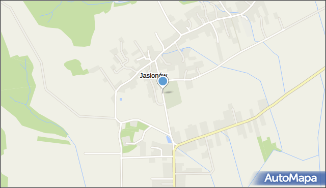 Jasionów gmina Haczów, Jasionów, mapa Jasionów gmina Haczów