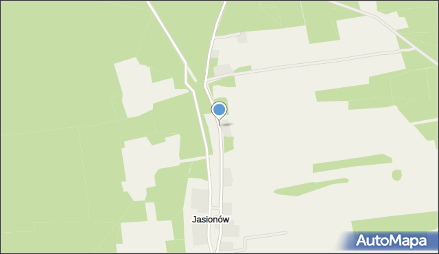 Jasionów gmina Trzebiel, Jasionów, mapa Jasionów gmina Trzebiel