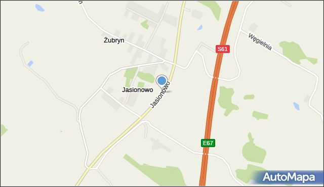 Jasionowo gmina Szypliszki, Jasionowo, mapa Jasionowo gmina Szypliszki