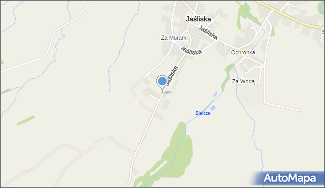 Jaśliska, Jaśliska, mapa Jaśliska