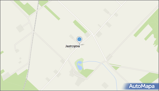 Jastrzębia gmina Mogielnica, Jastrzębia, mapa Jastrzębia gmina Mogielnica