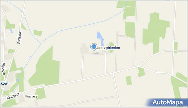 Jastrzębieniec, Jastrzębieniec, mapa Jastrzębieniec