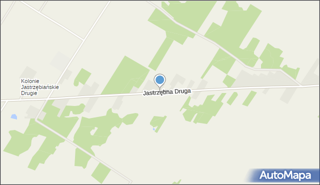 Jastrzębna Druga, Jastrzębna Druga, mapa Jastrzębna Druga