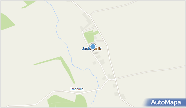 Jastrzębnik gmina Pielgrzymka, Jastrzębnik, mapa Jastrzębnik gmina Pielgrzymka