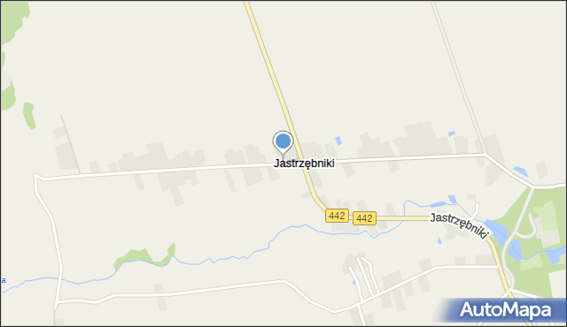 Jastrzębniki gmina Blizanów, Jastrzębniki, mapa Jastrzębniki gmina Blizanów