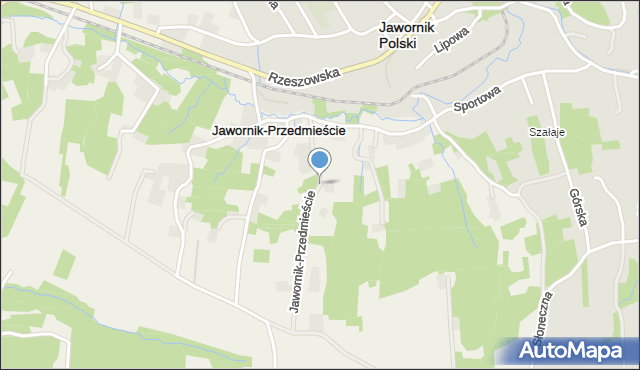 Jawornik-Przedmieście, Jawornik-Przedmieście, mapa Jawornik-Przedmieście