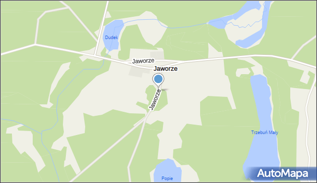 Jaworze gmina Kalisz Pomorski, Jaworze, mapa Jaworze gmina Kalisz Pomorski